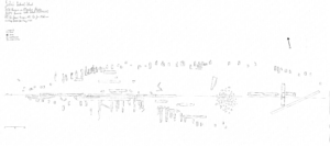 Site plan for the Johns Island shipwreck.